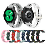สายรัดนาฬิกาซิลิโคนรูสีสันสดใส 20mm สำหรับ Samsung Galaxy Watch 5 40mm, สำหรับ Samsung Galaxy Watch 5 44mm, สำหรับ Samsung Galaxy Watch 5 Pro 45mm