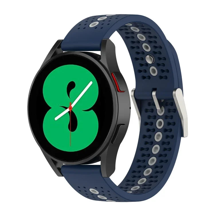 สายรัดนาฬิกาซิลิโคนรูสีสันสดใส 20mm สำหรับ Samsung Galaxy Watch 5 40mm, สำหรับ Samsung Galaxy Watch 5 44mm, สำหรับ Samsung Galaxy Watch 5 Pro 45mm