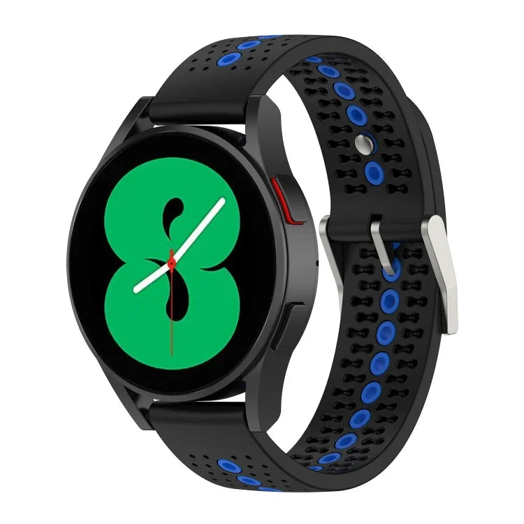 สายรัดนาฬิกาซิลิโคนรูสีสันสดใส 20mm สำหรับ Samsung Galaxy Watch 5 40mm, สำหรับ Samsung Galaxy Watch 5 44mm, สำหรับ Samsung Galaxy Watch 5 Pro 45mm