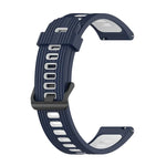 สายรัดนาฬิกาซิลิโคนลายเส้นสองสี 20mm สำหรับ Samsung Galaxy Watch 5 40mm, สำหรับ Samsung Galaxy Watch 5 44mm, สำหรับ Samsung Galaxy Watch 5 Pro 45mm