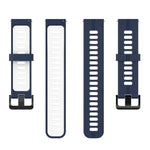 สายรัดนาฬิกาซิลิโคนลายเส้นสองสี 20mm สำหรับ Samsung Galaxy Watch 5 40mm, สำหรับ Samsung Galaxy Watch 5 44mm, สำหรับ Samsung Galaxy Watch 5 Pro 45mm