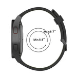 สายรัดนาฬิกาซิลิโคนลายเส้นสองสี 20mm สำหรับ Samsung Galaxy Watch 5 40mm, สำหรับ Samsung Galaxy Watch 5 44mm, สำหรับ Samsung Galaxy Watch 5 Pro 45mm