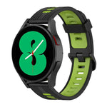 สายรัดนาฬิกาซิลิโคนลายเส้นสองสี 20mm สำหรับ Samsung Galaxy Watch 5 40mm, สำหรับ Samsung Galaxy Watch 5 44mm, สำหรับ Samsung Galaxy Watch 5 Pro 45mm