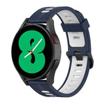 สายรัดนาฬิกาซิลิโคนลายเส้นสองสี 20mm สำหรับ Samsung Galaxy Watch 5 40mm, สำหรับ Samsung Galaxy Watch 5 44mm, สำหรับ Samsung Galaxy Watch 5 Pro 45mm