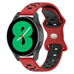 สายรัดนาฬิกาซิลิโคนลายเพชรสองสี 20mm สำหรับ Samsung Galaxy Watch 5 40mm, สำหรับ Samsung Galaxy Watch 5 44mm, สำหรับ Samsung Galaxy Watch 5 Pro 45mm