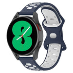 สายรัดนาฬิกาซิลิโคนลายเพชรสองสี 20mm สำหรับ Samsung Galaxy Watch 5 40mm, สำหรับ Samsung Galaxy Watch 5 44mm, สำหรับ Samsung Galaxy Watch 5 Pro 45mm
