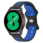 สายรัดนาฬิกาซิลิโคนลายเพชรสองสี 20mm สำหรับ Samsung Galaxy Watch 5 40mm, สำหรับ Samsung Galaxy Watch 5 44mm, สำหรับ Samsung Galaxy Watch 5 Pro 45mm