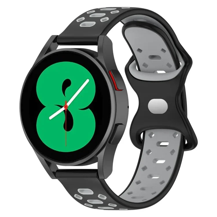 สายรัดนาฬิกาซิลิโคนลายเพชรสองสี 20mm สำหรับ Samsung Galaxy Watch 5 40mm, สำหรับ Samsung Galaxy Watch 5 44mm, สำหรับ Samsung Galaxy Watch 5 Pro 45mm