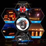 2 PCS 24LED Reflector Brake Light Turn Signal Light