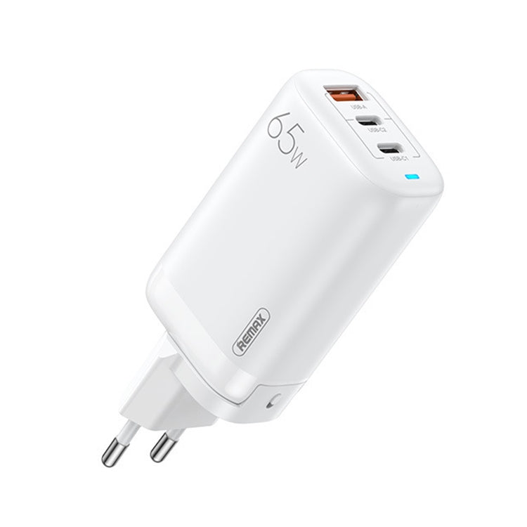 REMAX RP-U55 Territory Series ที่ชาร์จเร็ว 65W USB + USB-C คู่ / Type-C, ปลั๊ก EU, ปลั๊ก UK, ปลั๊ก CN