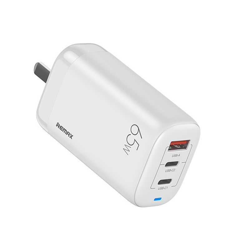 REMAX RP-U55 Territory Series ที่ชาร์จเร็ว 65W USB + USB-C คู่ / Type-C, ปลั๊ก EU, ปลั๊ก UK, ปลั๊ก CN