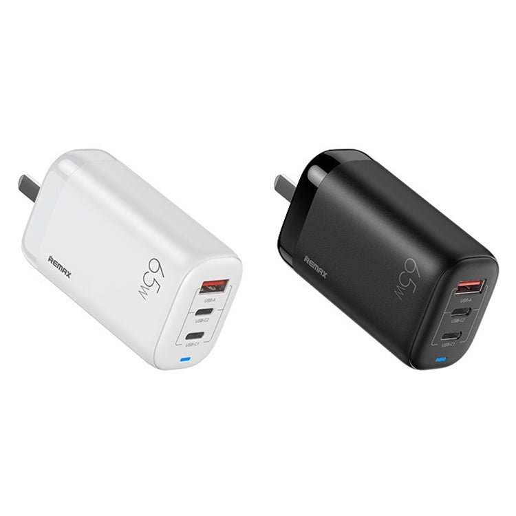 REMAX RP-U55 Territory Series ที่ชาร์จเร็ว 65W USB + USB-C คู่ / Type-C, ปลั๊ก EU, ปลั๊ก UK, ปลั๊ก CN