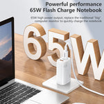 REMAX RP-U55 Territory Series ที่ชาร์จเร็ว 65W USB + USB-C คู่ / Type-C, ปลั๊ก CN