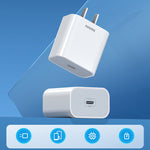 REMAX RP-U79 Speed Series ที่ชาร์จเร็ว 20W USB-C / Type-C รองรับหลายอุปกรณ์, ปลั๊ก CN, ปลั๊ก EU, ปลั๊ก UK