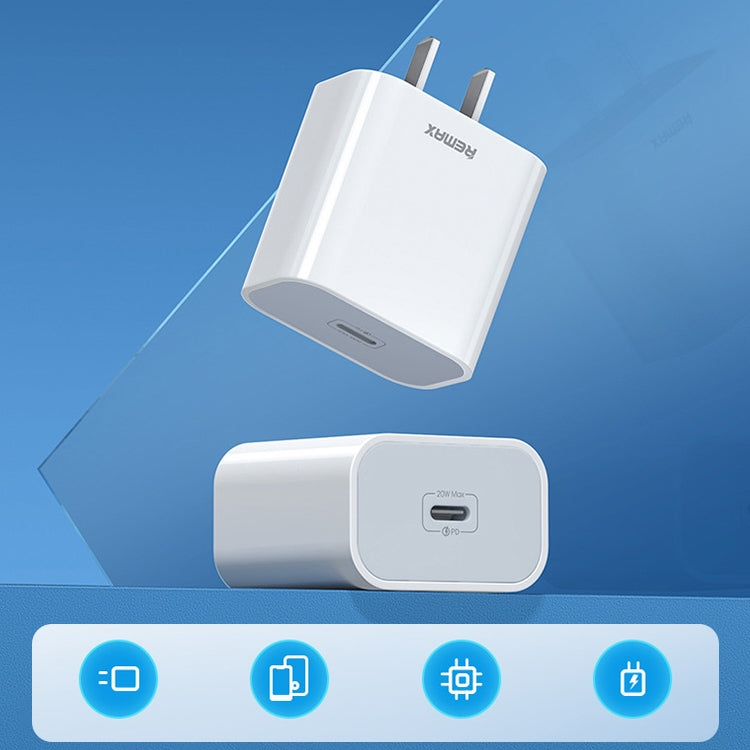 REMAX RP-U79 Speed Series ที่ชาร์จเร็ว 20W USB-C / Type-C รองรับหลายอุปกรณ์, ปลั๊ก CN, ปลั๊ก EU, ปลั๊ก UK