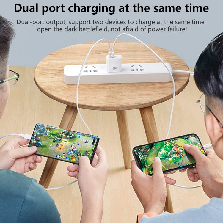 REMAX RP-U82 ชาร์จเร็ว 30W USB+USB-C/Type-C สองพอร์ต อินเตอร์เฟซคู่ ปลั๊ก CN, ปลั๊ก UK, ปลั๊ก US