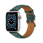 สายรัดนาฬิกาหนังแท้สำหรับ Apple Watch Series, 7 45mm / 6&SE&5&4 44mm / 3&2&1 42mm, 7 41mm / 6&SE&5&4 40mm / 3&2&1 38mm
