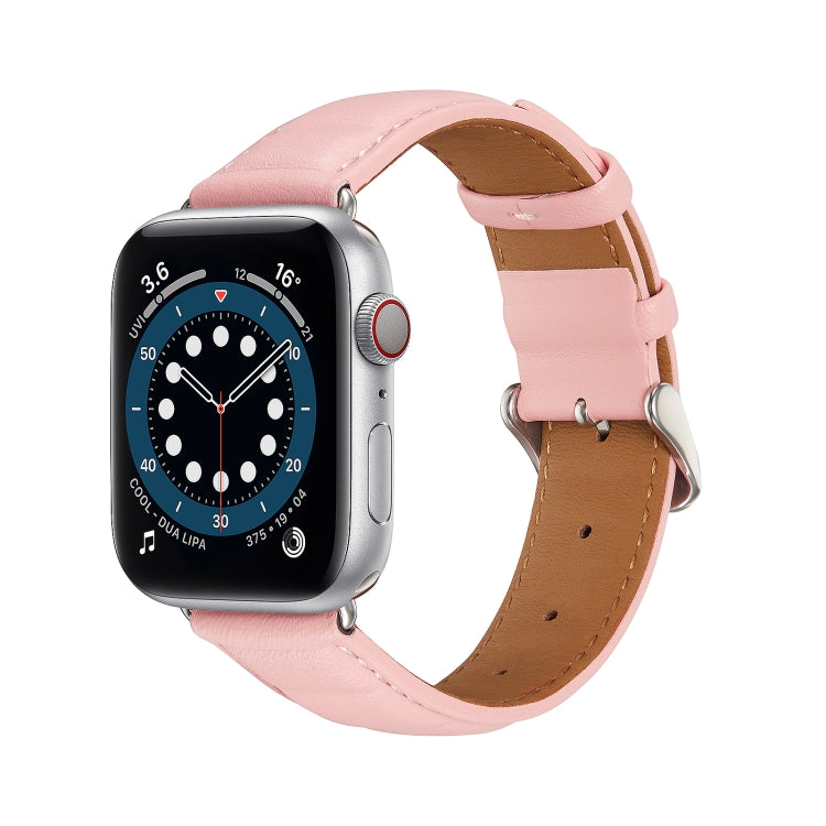 สายรัดนาฬิกาหนังแท้สำหรับ Apple Watch Series, 7 45mm / 6&SE&5&4 44mm / 3&2&1 42mm, 7 41mm / 6&SE&5&4 40mm / 3&2&1 38mm