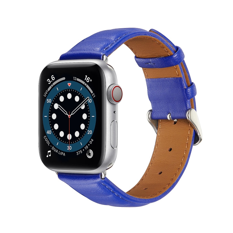 สายรัดนาฬิกาหนังแท้สำหรับ Apple Watch Series, 7 45mm / 6&SE&5&4 44mm / 3&2&1 42mm, 7 41mm / 6&SE&5&4 40mm / 3&2&1 38mm