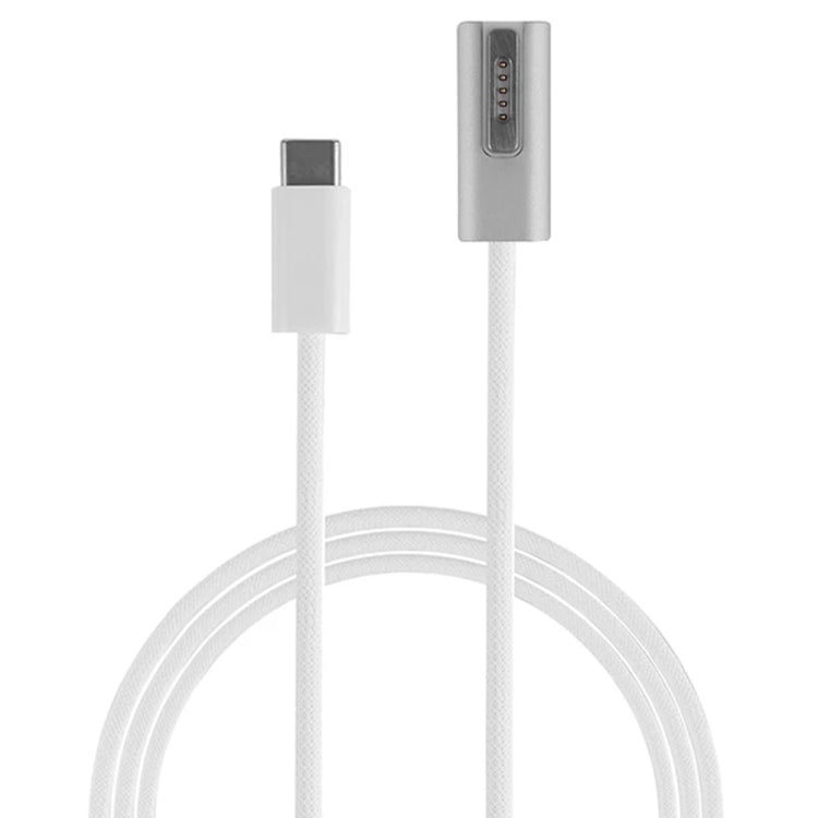 สายชาร์จ 100W 5 พิน MagSafe 1 (รูปตัว L) เป็น USB-C / Type-C PD ความยาวสาย: 1.8m, MagSafe 1 (รูปตัว L)
