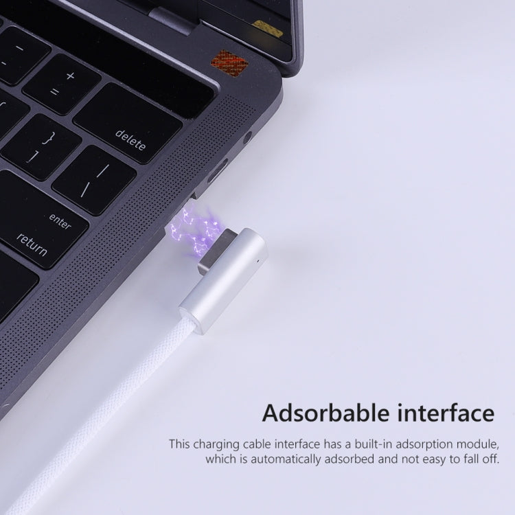 สายชาร์จ 100W 5 พิน MagSafe 2 (รูปตัว T) เป็น USB-C / Type-C PD ความยาวสาย: 1.8m, MagSafe 2 (รูปตัว T)