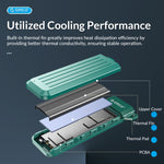 กล่องใส่ M.2 SATA SSD ORICO-USB3.1 Gen1 Type-C 6Gbps