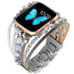สายรัดนาฬิกาเครื่องประดับสำหรับ Apple Watch Series, 7 45mm / 6&SE&5&4 44mm / 3&2&1 42mm, 7 41mm / 6&SE&5&4 40mm / 3&2&1 38mm