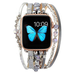 สายรัดนาฬิกาเครื่องประดับสำหรับ Apple Watch Series, 7 45mm / 6&SE&5&4 44mm / 3&2&1 42mm, 7 41mm / 6&SE&5&4 40mm / 3&2&1 38mm