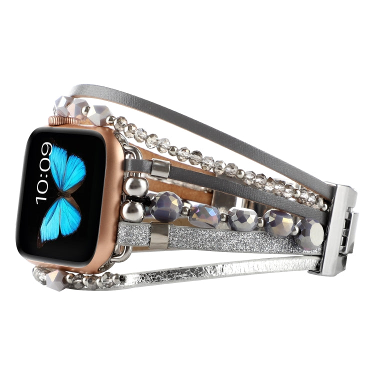 สายรัดนาฬิกาเครื่องประดับสำหรับ Apple Watch Series, 7 45mm / 6&SE&5&4 44mm / 3&2&1 42mm, 7 41mm / 6&SE&5&4 40mm / 3&2&1 38mm