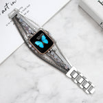 สายรัดนาฬิกาเครื่องประดับสำหรับ Apple Watch Series, 7 45mm / 6&SE&5&4 44mm / 3&2&1 42mm, 7 41mm / 6&SE&5&4 40mm / 3&2&1 38mm