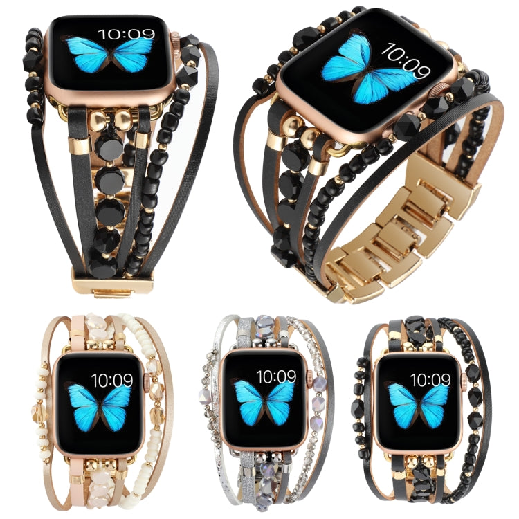 สายรัดนาฬิกาเครื่องประดับสำหรับ Apple Watch Series, 7 45mm / 6&SE&5&4 44mm / 3&2&1 42mm, 7 41mm / 6&SE&5&4 40mm / 3&2&1 38mm
