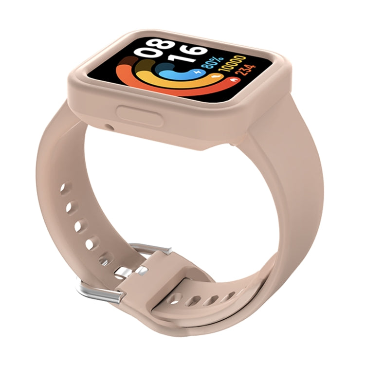 Solid Color Silicone Integrated Watch Band, For Xiaomi Redmi Watch / Watch Lite, For Xiaomi Redmi Watch 2 / Watch 2 Lite