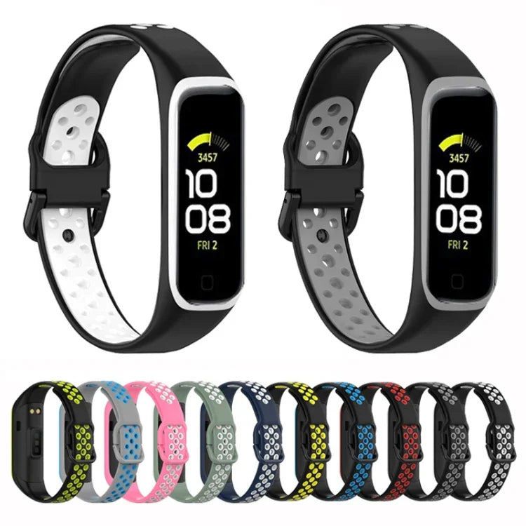 SM-R220 สายซิลิโคนสองสี สำหรับ Samsung Galaxy Fit 2