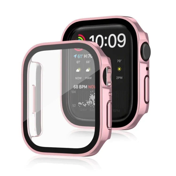 เคสกันน้ำ Life 2 in 1 กรอบ PC + กระจกนิรภัย สำหรับ Apple Watch Series 9 / 8 / 7 45มม., สำหรับ Apple Watch Series 9 / 8 / 7 41มม., สำหรับ Apple Watch Series 6 / 5 / 4 / SE 44มม., สำหรับ Apple Watch Series 6 / 5 / 4 / SE 40มม.