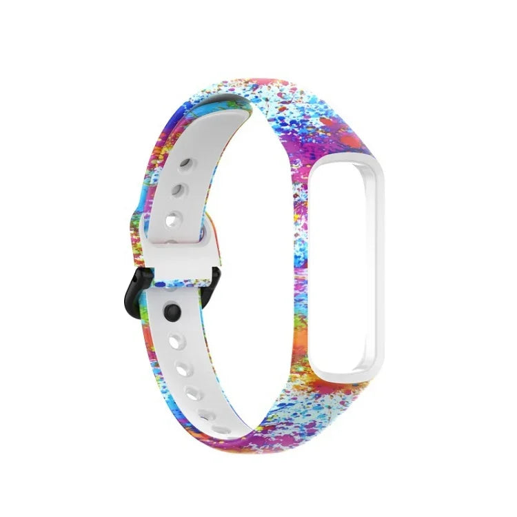 SM-R220 สายซิลิโคนพิมพ์ลาย สำหรับ Samsung Galaxy Fit 2