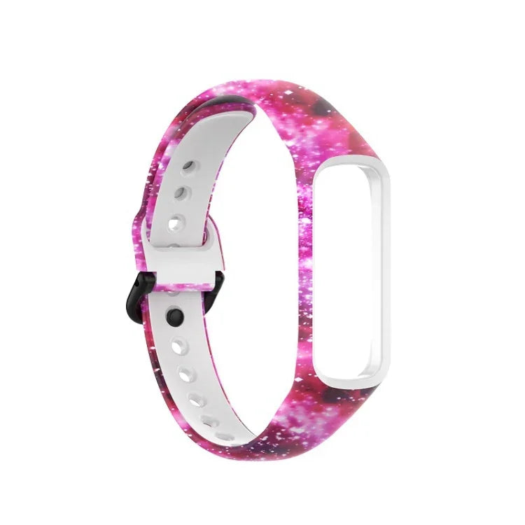 SM-R220 สายซิลิโคนพิมพ์ลาย สำหรับ Samsung Galaxy Fit 2