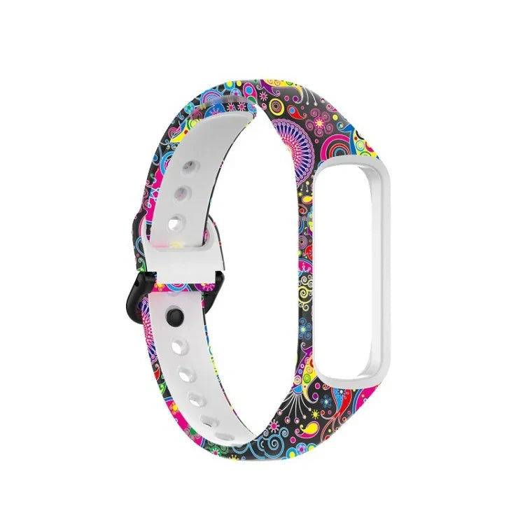 SM-R220 สายซิลิโคนพิมพ์ลาย สำหรับ Samsung Galaxy Fit 2