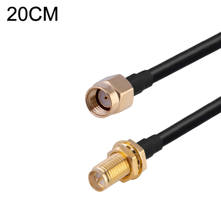 สายอะแดปเตอร์ RG174 RF Coaxial, ความยาว 20ซม., 20ซม. RP-SMA ชาย ถึง RP-SMA หญิง, 20ซม. RP-SMA ชาย ถึง RP-SMA ชาย, 20ซม. RP-SMA ชาย ถึง SMA หญิง, 20ซม. RP-SMA ชาย ถึง SMA ชาย, 20ซม. SMA ชาย ถึง SMA หญิง, 20ซม. SMA ชาย ถึง RP-SMA หญิง