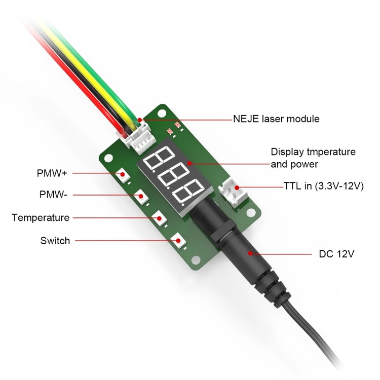 ชุดโมดูลเครื่องแกะสลักเลเซอร์ NEJE A40640 40W 450nm, A40640