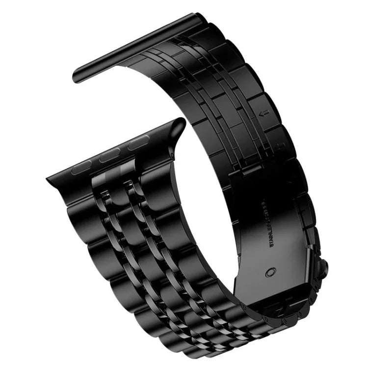 สายสแตนเลสสตีลบางพิเศษแบบเม็ดเจ็ด สำหรับ Apple Watch Series, 7 45มม. / 6&SE&5&4 44มม. / 3&2&1 42มม., 7 41มม. / 6&SE&5&4 40มม. / 3&2&1 38มม.