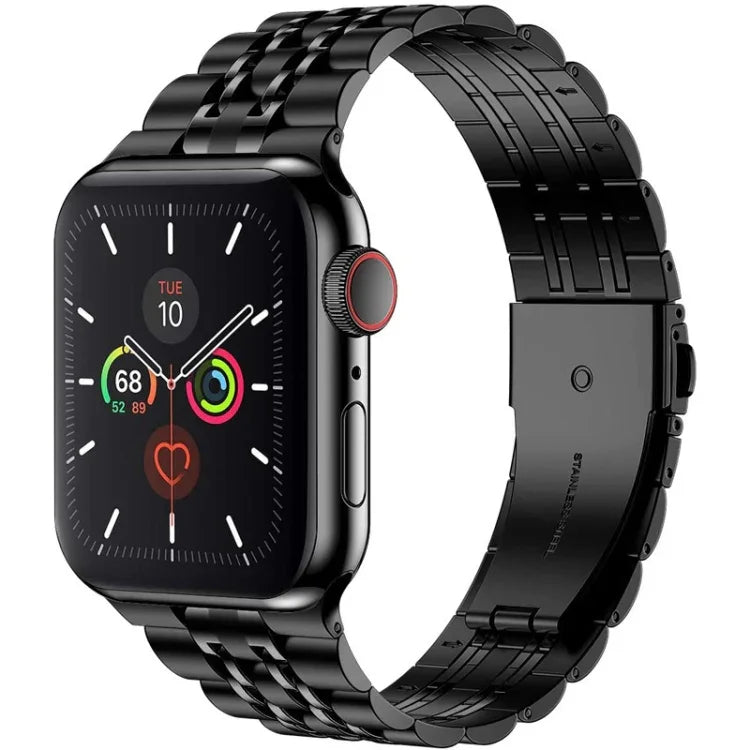 สายสแตนเลสสตีลบางพิเศษแบบเม็ดเจ็ด สำหรับ Apple Watch Series, 7 45มม. / 6&SE&5&4 44มม. / 3&2&1 42มม., 7 41มม. / 6&SE&5&4 40มม. / 3&2&1 38มม.