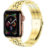 สายสแตนเลสสตีลบางพิเศษแบบเม็ดเจ็ด สำหรับ Apple Watch Series, 7 45มม. / 6&SE&5&4 44มม. / 3&2&1 42มม., 7 41มม. / 6&SE&5&4 40มม. / 3&2&1 38มม.