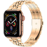 สายสแตนเลสสตีลบางพิเศษแบบเม็ดเจ็ด สำหรับ Apple Watch Series, 7 45มม. / 6&SE&5&4 44มม. / 3&2&1 42มม., 7 41มม. / 6&SE&5&4 40มม. / 3&2&1 38มม.