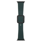 สายซิลิโคนหัวเข็มขัดสี่เหลี่ยมสีดำ สำหรับ Apple Watch Series, 7 45มม. / 6&SE&5&4 44มม. / 3&2&1 42มม., 7 41มม. / 6&SE&5&4 40มม. / 3&2&1 38มม.