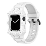 สายซิลิโคนแบบบูรณาการสำหรับ Apple Watch Series, 7 45มม. / 6&SE&5&4 44มม. / 3&2&1 42มม., 7 41มม. / 6&SE&5&4 40มม. / 3&2&1 38มม.
