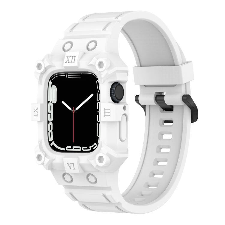 สายซิลิโคนแบบบูรณาการสำหรับ Apple Watch Series, 7 45มม. / 6&SE&5&4 44มม. / 3&2&1 42มม., 7 41มม. / 6&SE&5&4 40มม. / 3&2&1 38มม.