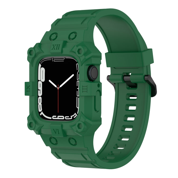 สายซิลิโคนแบบบูรณาการสำหรับ Apple Watch Series, 7 45มม. / 6&SE&5&4 44มม. / 3&2&1 42มม., 7 41มม. / 6&SE&5&4 40มม. / 3&2&1 38มม.