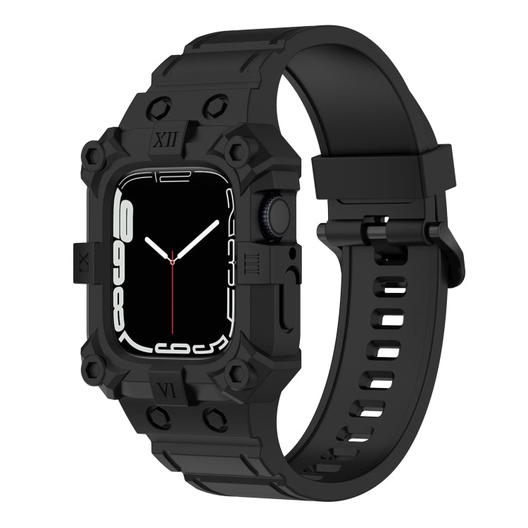 สายซิลิโคนแบบบูรณาการสำหรับ Apple Watch Series, 7 45มม. / 6&SE&5&4 44มม. / 3&2&1 42มม., 7 41มม. / 6&SE&5&4 40มม. / 3&2&1 38มม.