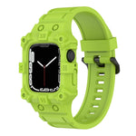 สายซิลิโคนแบบบูรณาการสำหรับ Apple Watch Series, 7 45มม. / 6&SE&5&4 44มม. / 3&2&1 42มม., 7 41มม. / 6&SE&5&4 40มม. / 3&2&1 38มม.