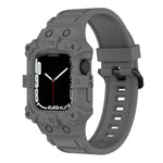 สายซิลิโคนแบบบูรณาการสำหรับ Apple Watch Series, 7 45มม. / 6&SE&5&4 44มม. / 3&2&1 42มม., 7 41มม. / 6&SE&5&4 40มม. / 3&2&1 38มม.